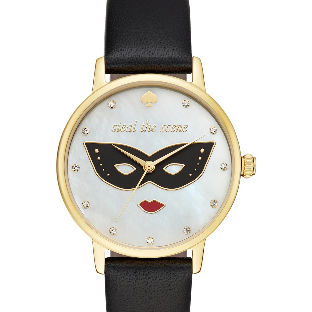 KATE SPADE Metro Steal the Scene Watch LEATHER STRAP Brand NEW IN BOX